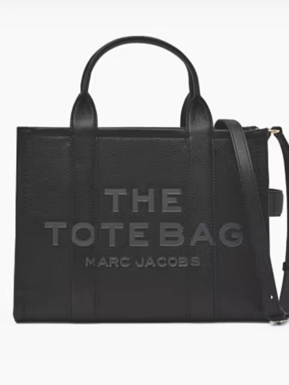Marc Jacobs Black Leather Tote